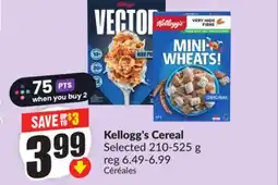 Chalo FreshCo Kellogg's Cereal Selected 210-525 g offer