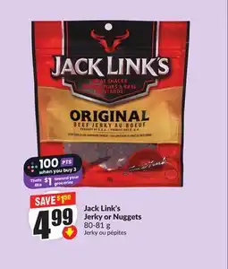 FreshCo Jack Link's Jerky or Nuggets 80-81 g offer