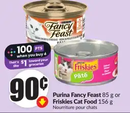 FreshCo Purina Fancy Feast 85 g or Friskies Cat Food 156 g offer