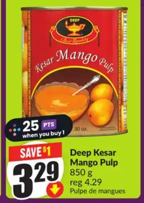 FreshCo Deep Kesar Mango Pulp 850 g offer