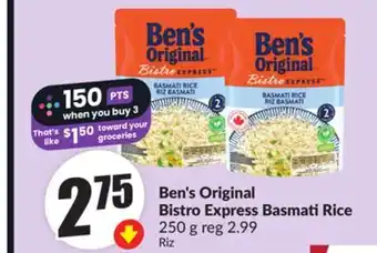 Chalo FreshCo Ben's Original Bistro Express Basmati Rice 250 g offer