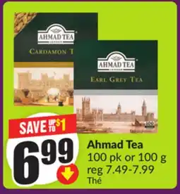 Chalo FreshCo Ahmad Tea 100 pk or 100 g offer