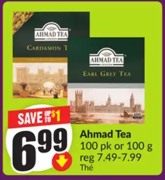 Chalo FreshCo Ahmad Tea 100 pk or 100 g offer