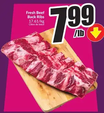 Chalo FreshCo Fresh Beef Back Ribs 17.61/kg offer