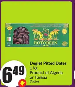 Chalo FreshCo Deglet Pitted Dates 1 kg Product of Algeria or Tunisia offer