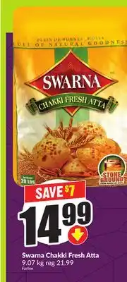 Chalo FreshCo Swarna Chakki Fresh Atta 9.07 kg offer