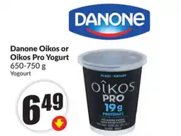 Chalo FreshCo Danone Oikos or Oikos Pro Yogurt 650-750 g offer