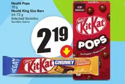 FreshCo Nestlé Pops 70 g Nestlé King Size Bars 64-73 g Selected Varieties offer