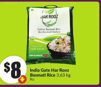 Chalo FreshCo India Gate Har Rooz Basmati Rice 3.63 kg offer