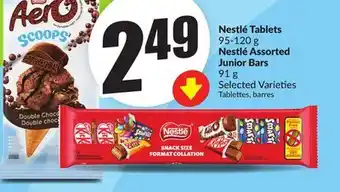 FreshCo Nestlé Tablets 95-120 g Nestlé Assorted Junior Bars 91 g Selected Varieties offer