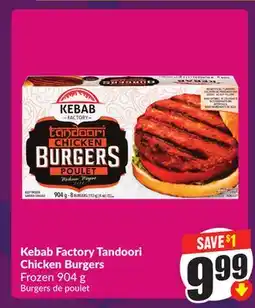 Chalo FreshCo Kebab Factory Tandoori Chicken Burgers Frozen 904 g offer