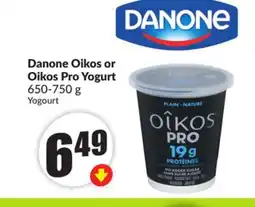 FreshCo Danone Oikos or Oikos Pro Yogurt 650-750 g offer