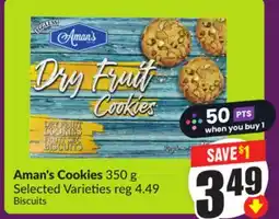 Chalo FreshCo Aman's Cookies 350 g Selected Varieties offer