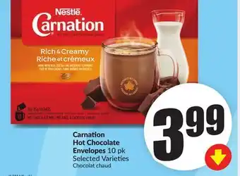 FreshCo Carnation Hot Chocolate Envelopes 10 pk Selected Varieties offer