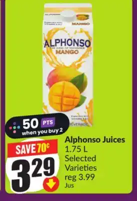 FreshCo Alphonso Juices 1.75 L Selected Varieties offer