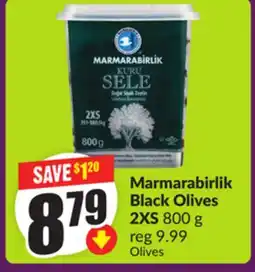 FreshCo Marmarabirlik Black Olives 2XS 800 g offer