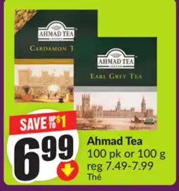 FreshCo Ahmad Tea 100 pk or 100 g offer