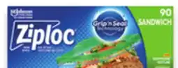 Walmart Ziploc Snack, Sandwich or Freezer Bags offer