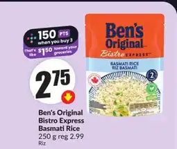 FreshCo Ben's Original Bistro Express Basmati Rice 250 g offer