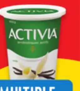 Walmart Activia Tub 650g 4 x 95 g Yogurt offer