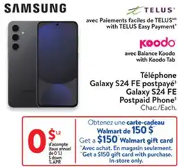 Walmart Galaxy $24 FE Postpaid Phone offer