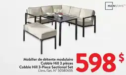 Walmart Cobble Hill 3-Piece Sectional Set offer