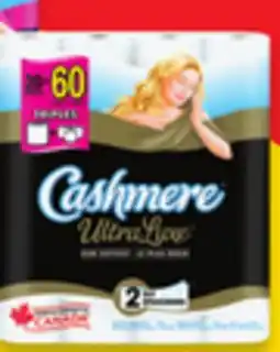 Walmart Cashmere Bathroom Tissue 30=62, 253 Sheets Per Roll or UltraLuxe 20=60, 192 Sheets per Roll offer