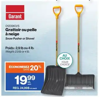 Patrick Morin Snow Pusher or Shovel offer