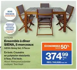 Patrick Morin SIENA Dining Set, 5 Pieces offer