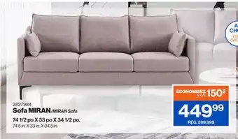 Patrick Morin MIRAN Sofa, Light Brown offer