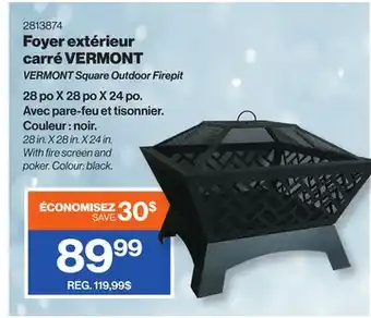 Patrick Morin VERMONT Square Outdoor Firepit offer