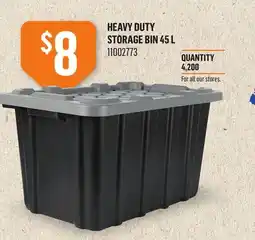 Canac Heavy Duty Storage Bin 45 L offer