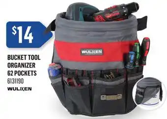 Canac Bucket Tool Organizer 62 pockets offer