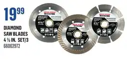 Canac Diamond Saw Blades 4 1/2 in. Set/3 offer