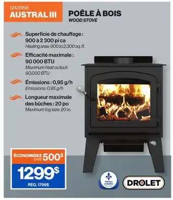 Patrick Morin WOOD STOVE offer