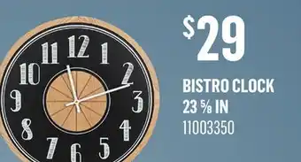 Canac Bistro Clock 23 5/8 in offer