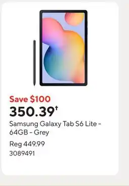 Staples Samsung Galaxy Tab S6 Lite - 64GB - Grey offer