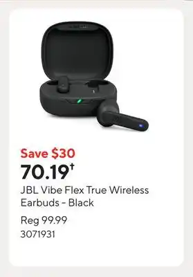 Staples JBL Vibe Flex True Wireless Earbuds - Black offer