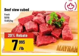 Mayrand Beef stew cubed offer