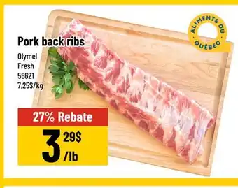 Mayrand Olymel Pork back ribs offer