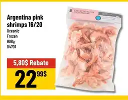 Mayrand Oceanic Argentina pink shrimps 16/20 offer