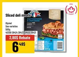 Mayrand Olymel Sliced deli meats offer