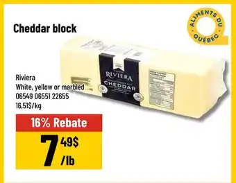 Mayrand Riviera Cheddar block offer