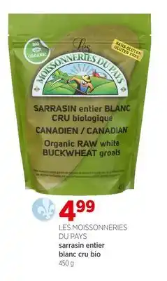 Avril Sarrasin entier blanc cru bio offer