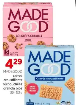 Avril carrés croustillants ou bouchées granola bios offer