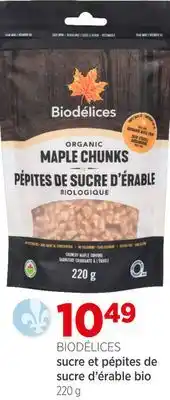 Avril Sucre et pépites de sucre d'érable bio offer