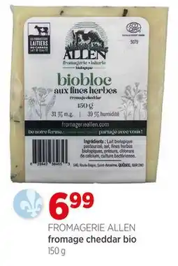 Avril Fromage cheddar bio offer