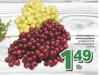 L'Intermarché RAISINS ROUGES OU VERTS SANS PÉPINS offer