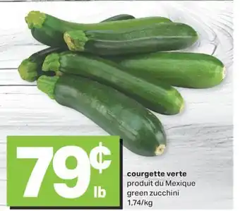 L'Intermarché COURGETTE VERTE offer