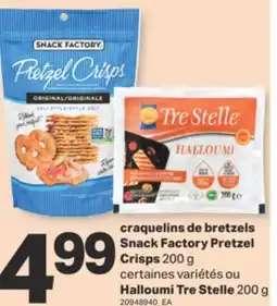 L'Intermarché CRAQUELINS DE BRETZELS PRETZEL CRISPS, 200 G ou HALLOUMI, 200 G offer